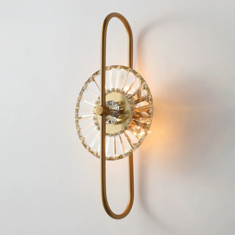Sunflower Crystal Wall Light