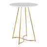 Gold Metal, White MDF