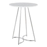 Chrome Metal, White MDF