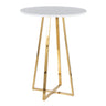 Gold Metal, White MDF