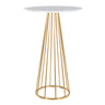 Gold Metal, White MDF