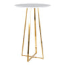 Gold Metal, White MDF