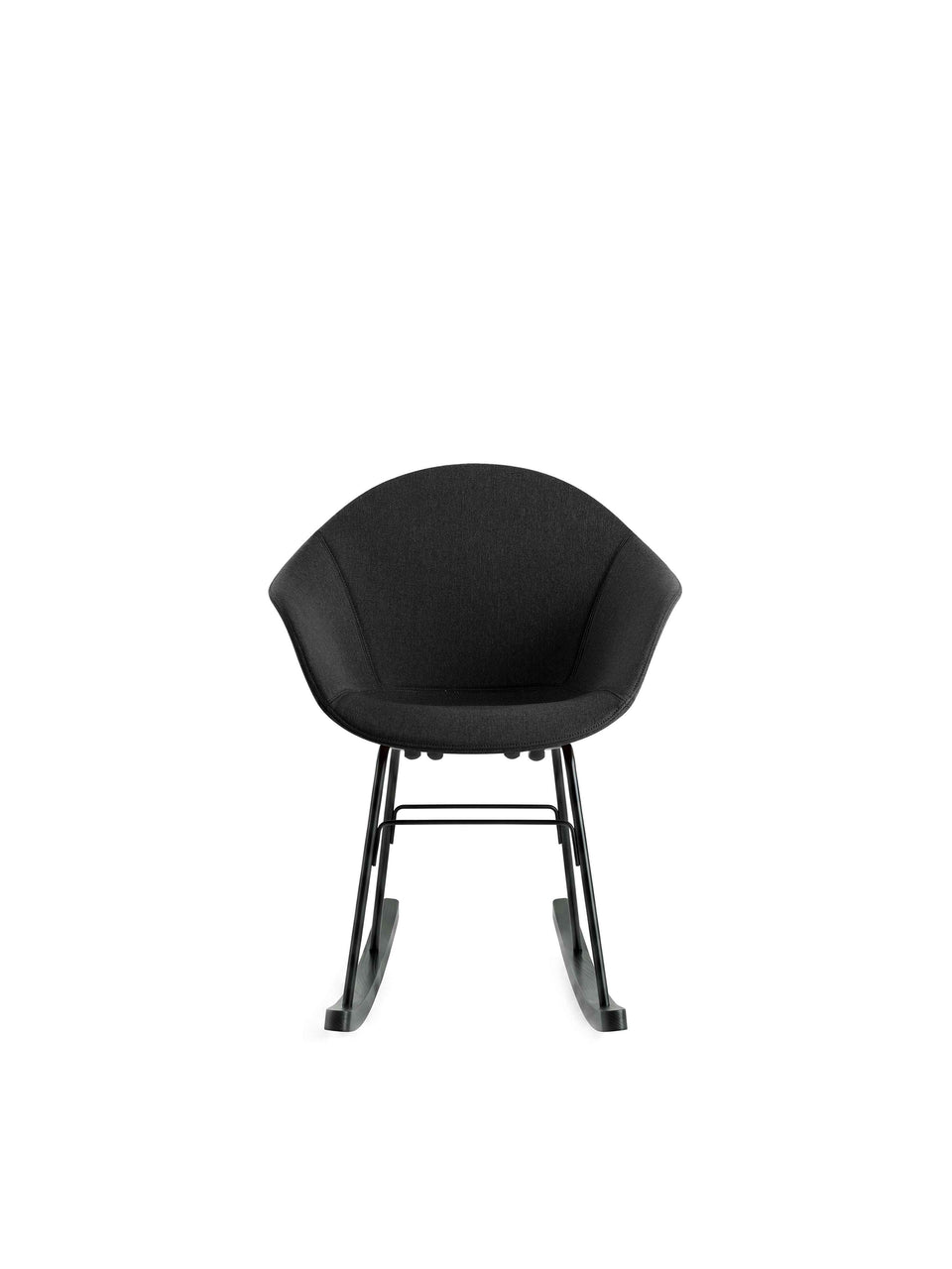 upholstered rocking chair - front view