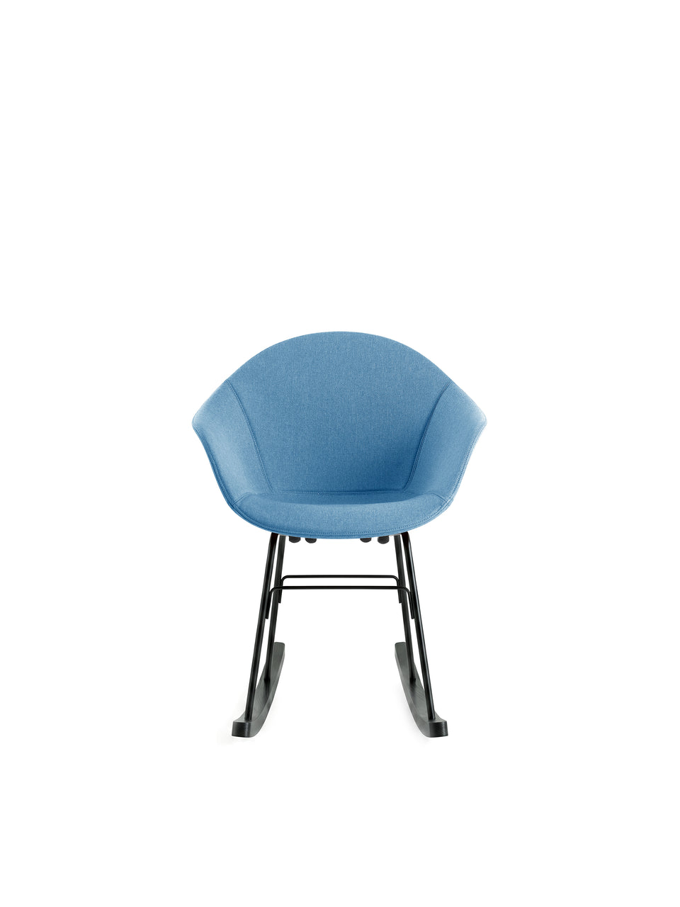 upholstered rocking chair - top view