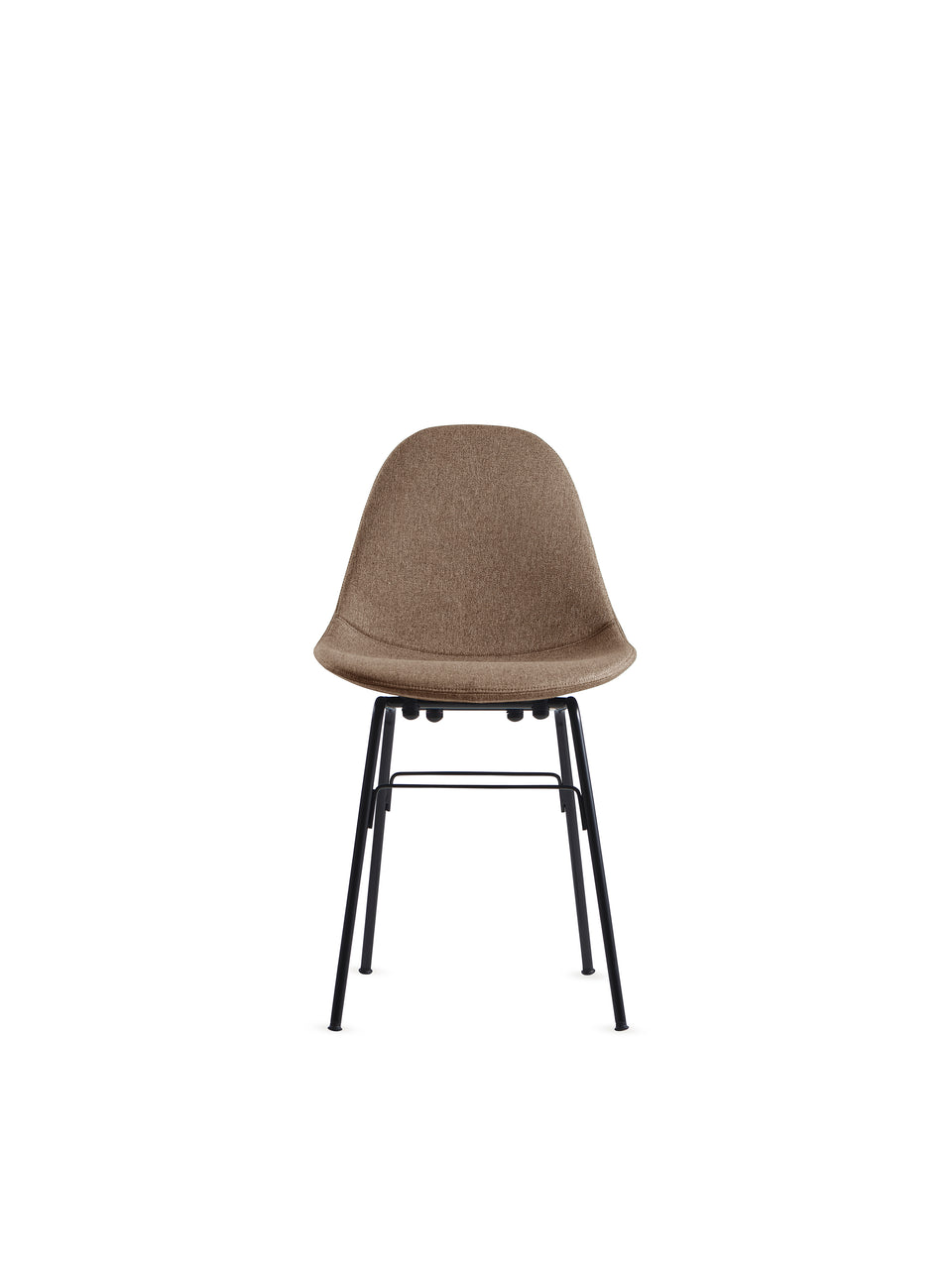 upholstered side chair - side angle view