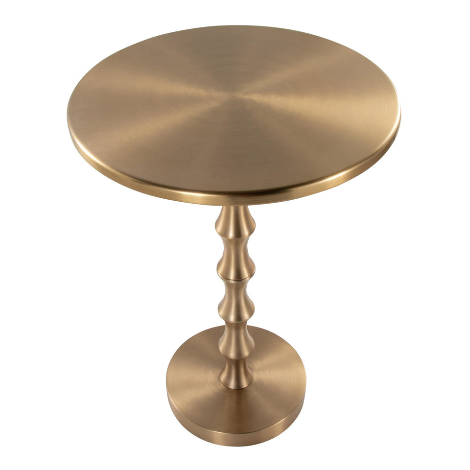 Bora 26.75" Metal Accent Table