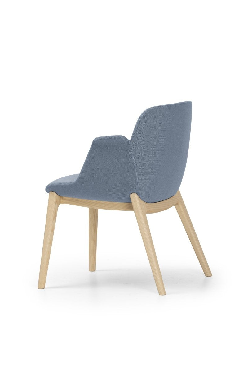 Hive Lounge Chair - Wood Base - Low Back