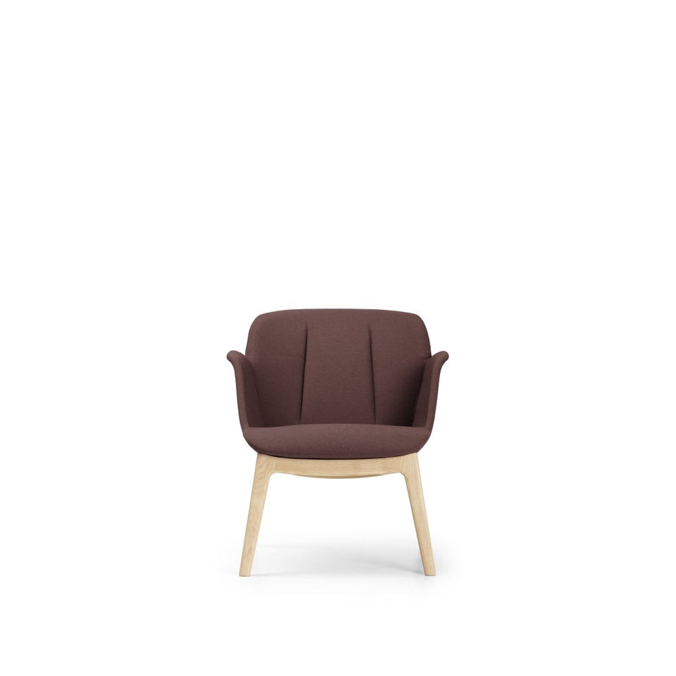 Hive Lounge Chair - Wood Base - Low Back