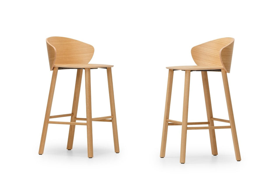 Not Wood Counter Stool Wooden Base
