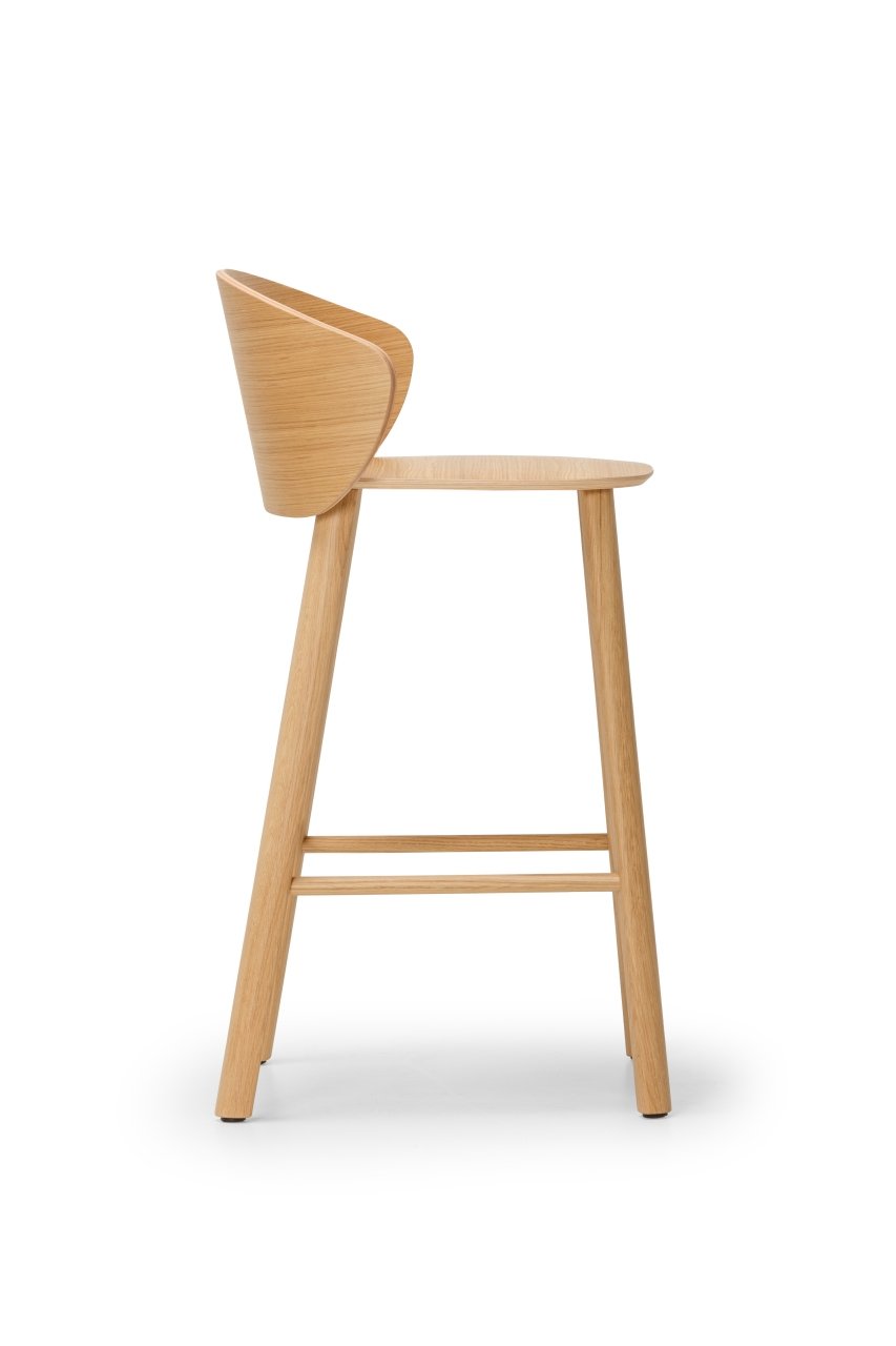 Not Wood Counter Stool Wooden Base