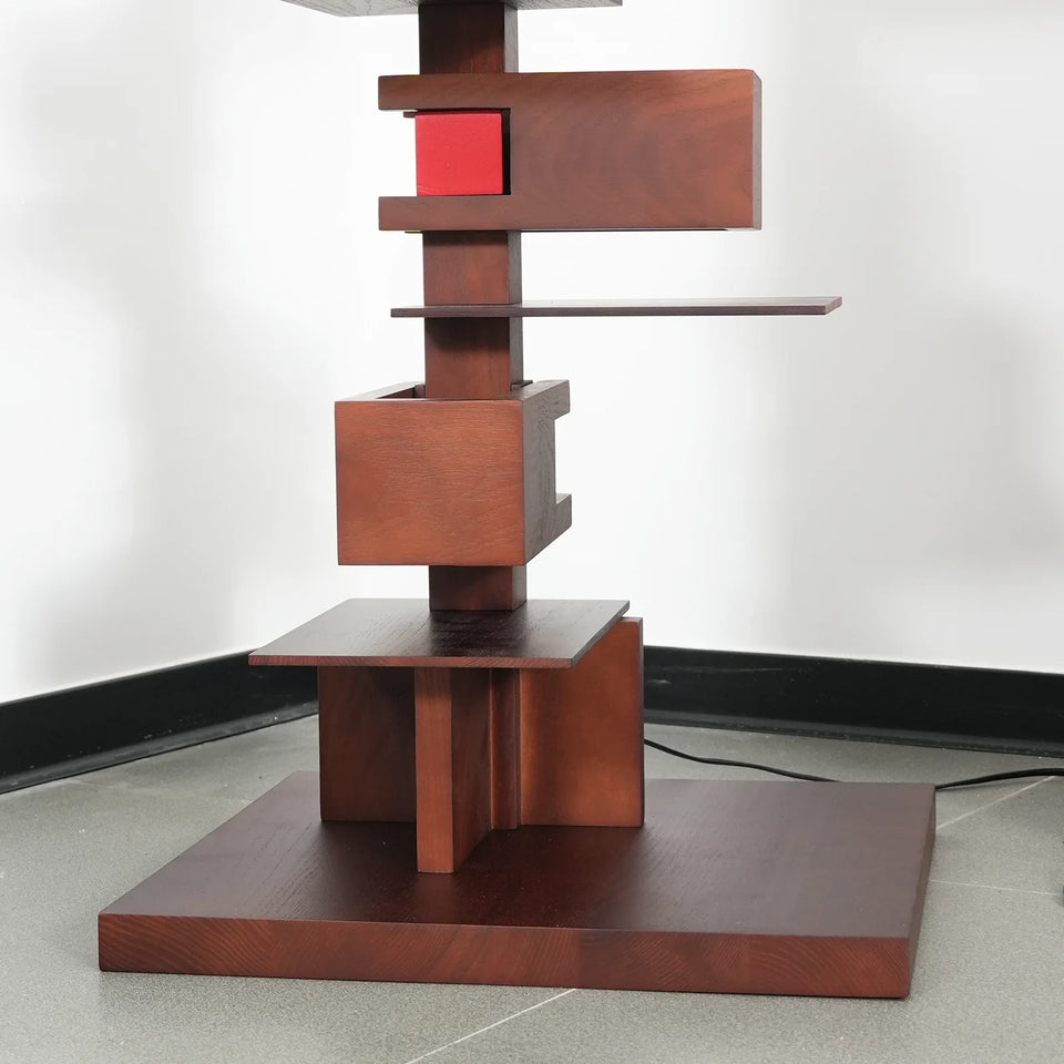 Taliesin Wood Stacked Floor Lamp