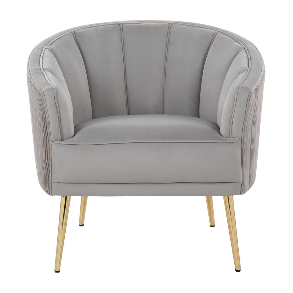 Tania Pleated Waves Accent Chair