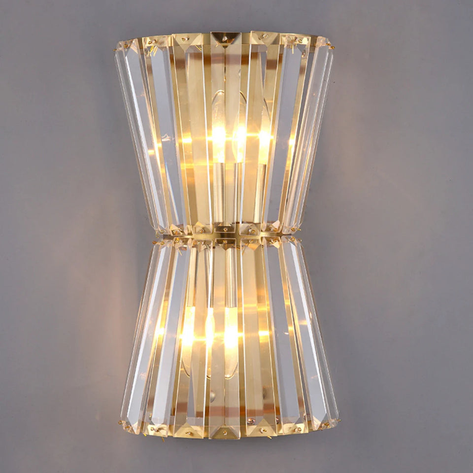Tapered Crystal Wall Lamp