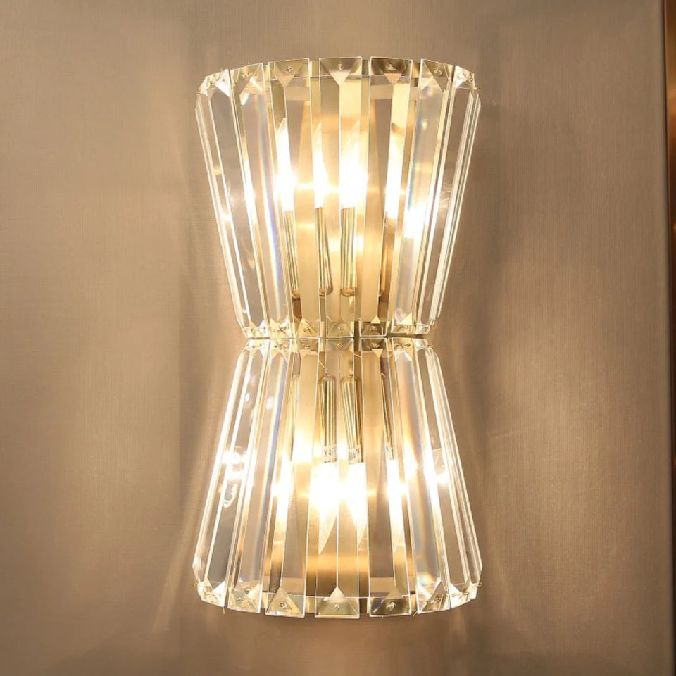 Tapered Crystal Wall Lamp