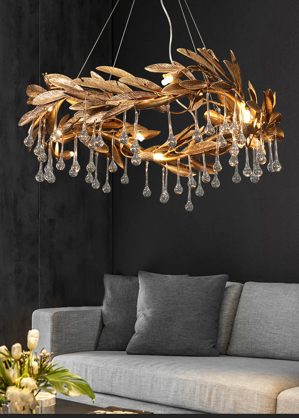 Gold chandelier - additional view 11