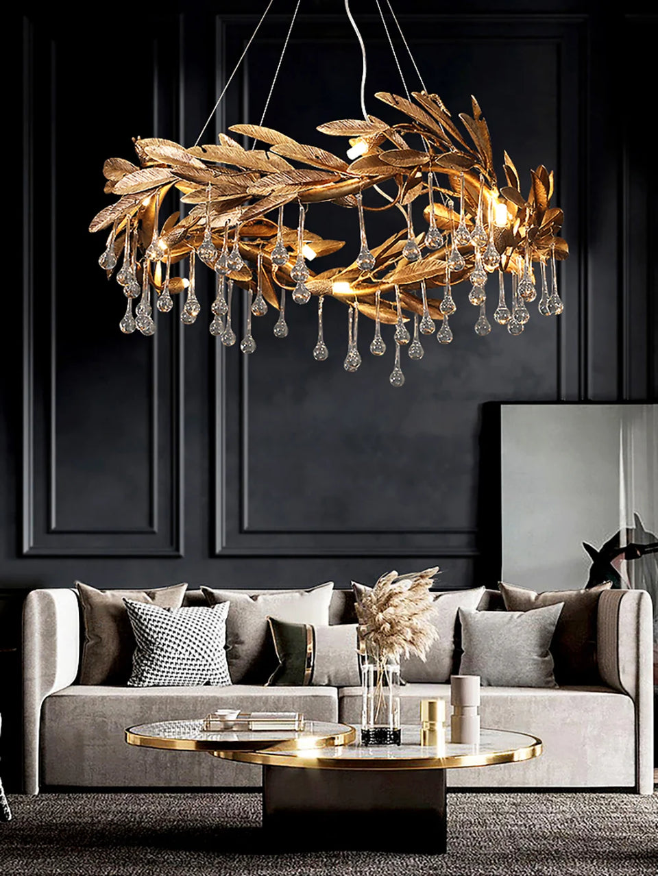 Gold chandelier - additional view 12