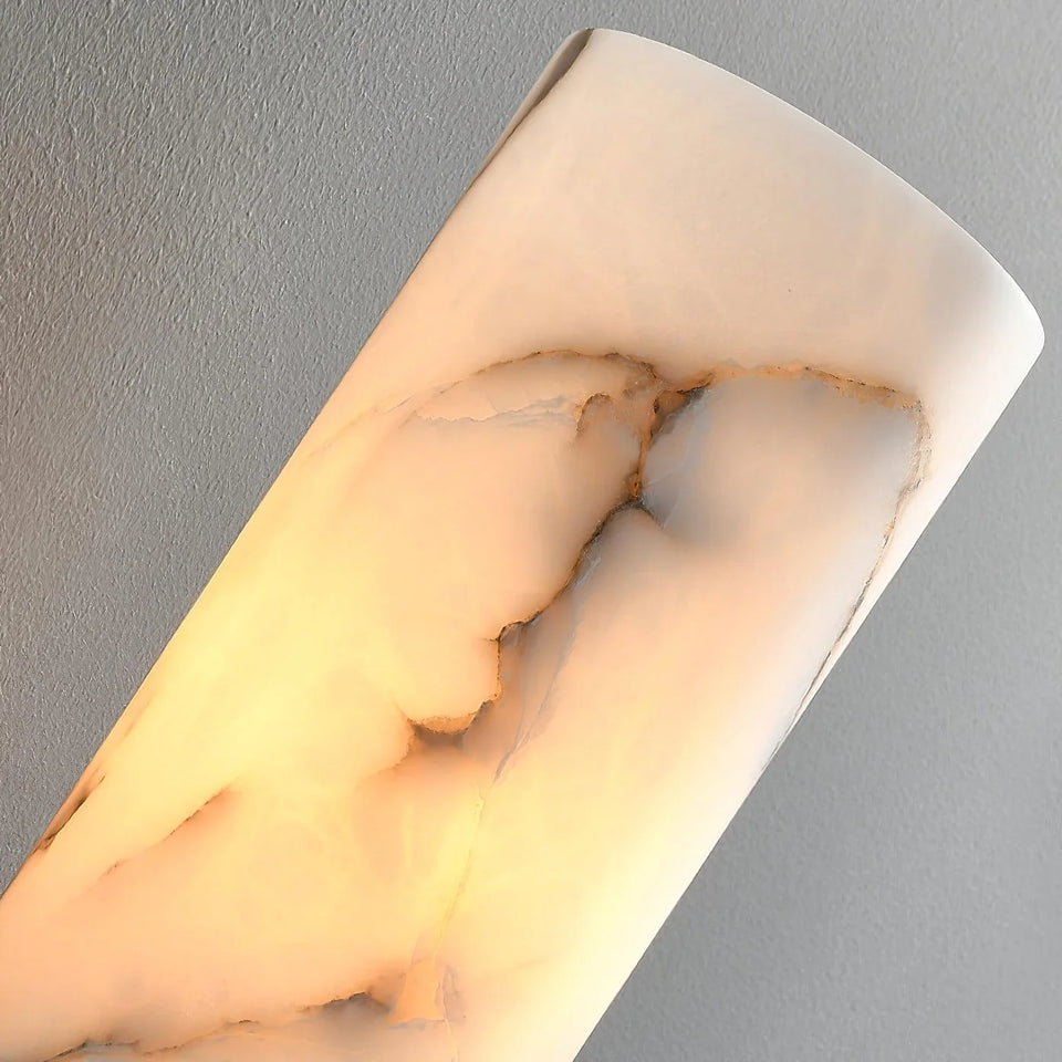 Torch Alabaster Wall Sconce