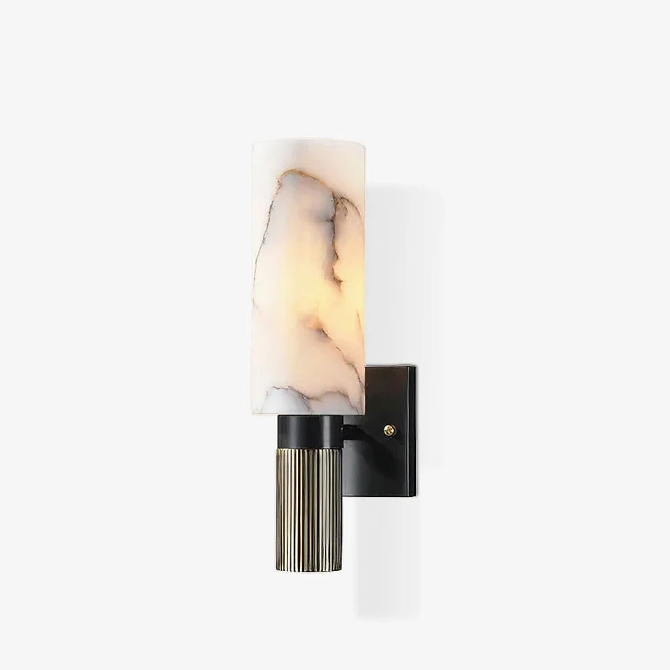 Torch Alabaster Wall Sconce