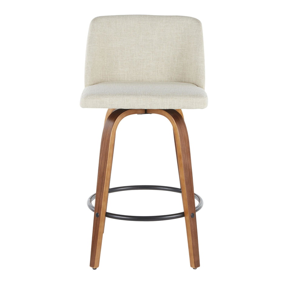 Toriano 26" Fixed-Height Counter Stool - Set of 2