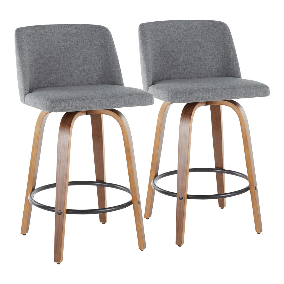Toriano 26" Fixed-Height Counter Stool - Set of 2