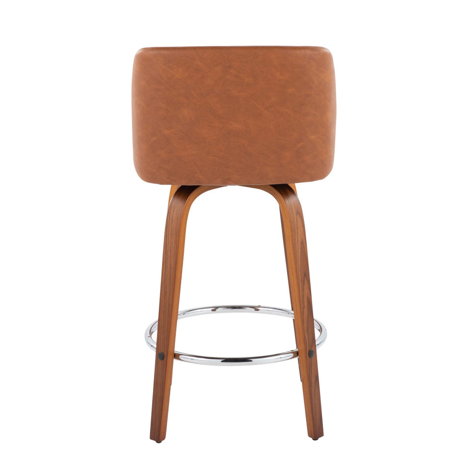 Toriano 26" Fixed-Height Counter Stool - Set of 2