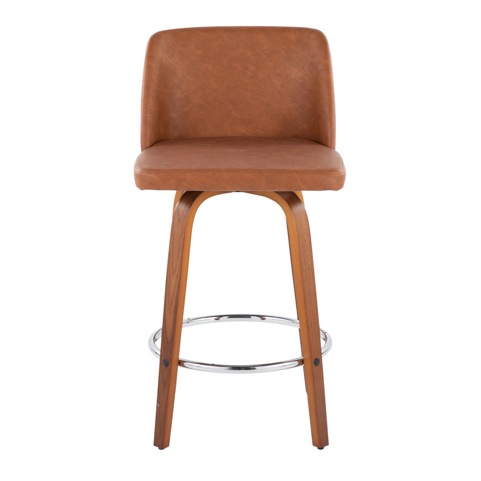 Toriano 26" Fixed-Height Counter Stool - Set of 2