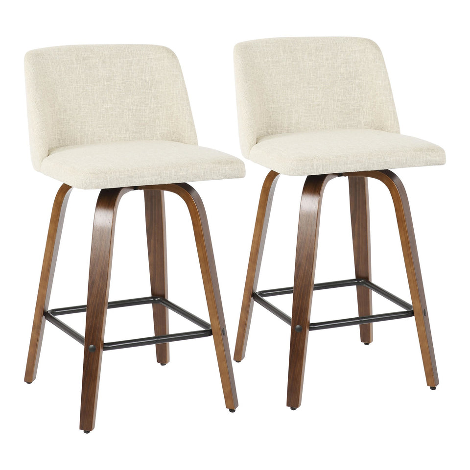 Toriano 26" Fixed-Height Counter Stool - Set of 2