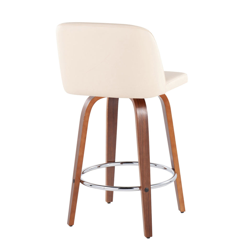 Toriano 26" Fixed-Height Counter Stool - Set of 2