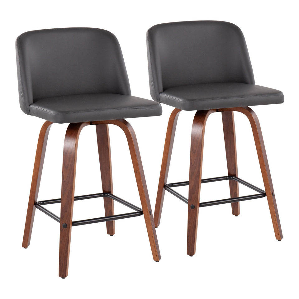 Toriano 26" Fixed-Height Counter Stool - Set of 2