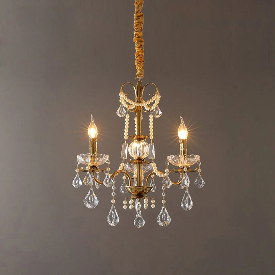 Floral Candelabra Crystal Chandelier