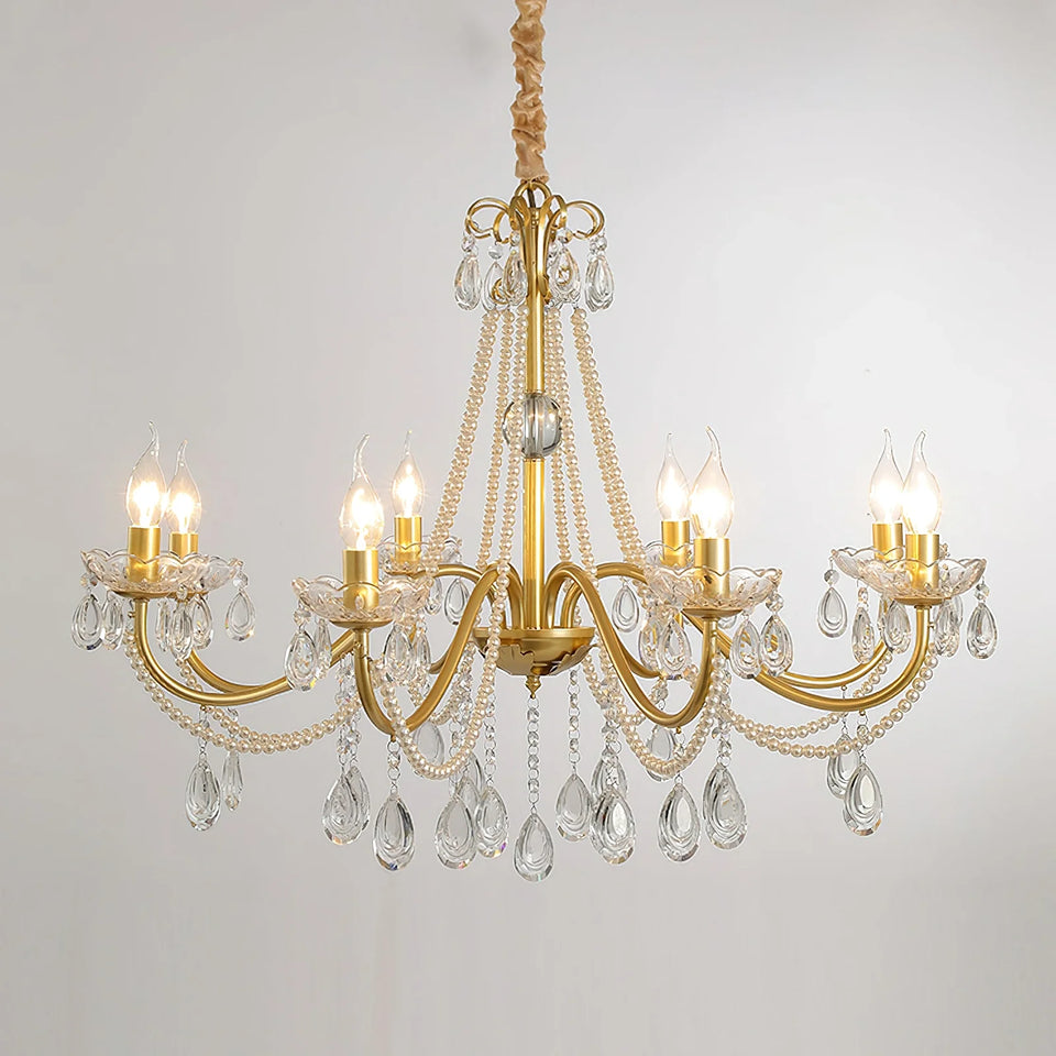 Floral Candelabra Crystal Chandelier