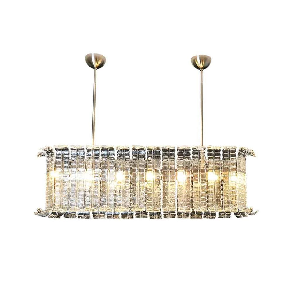 Transparent chandelier - front view