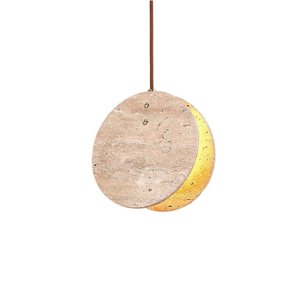 Beige pendant light - front view
