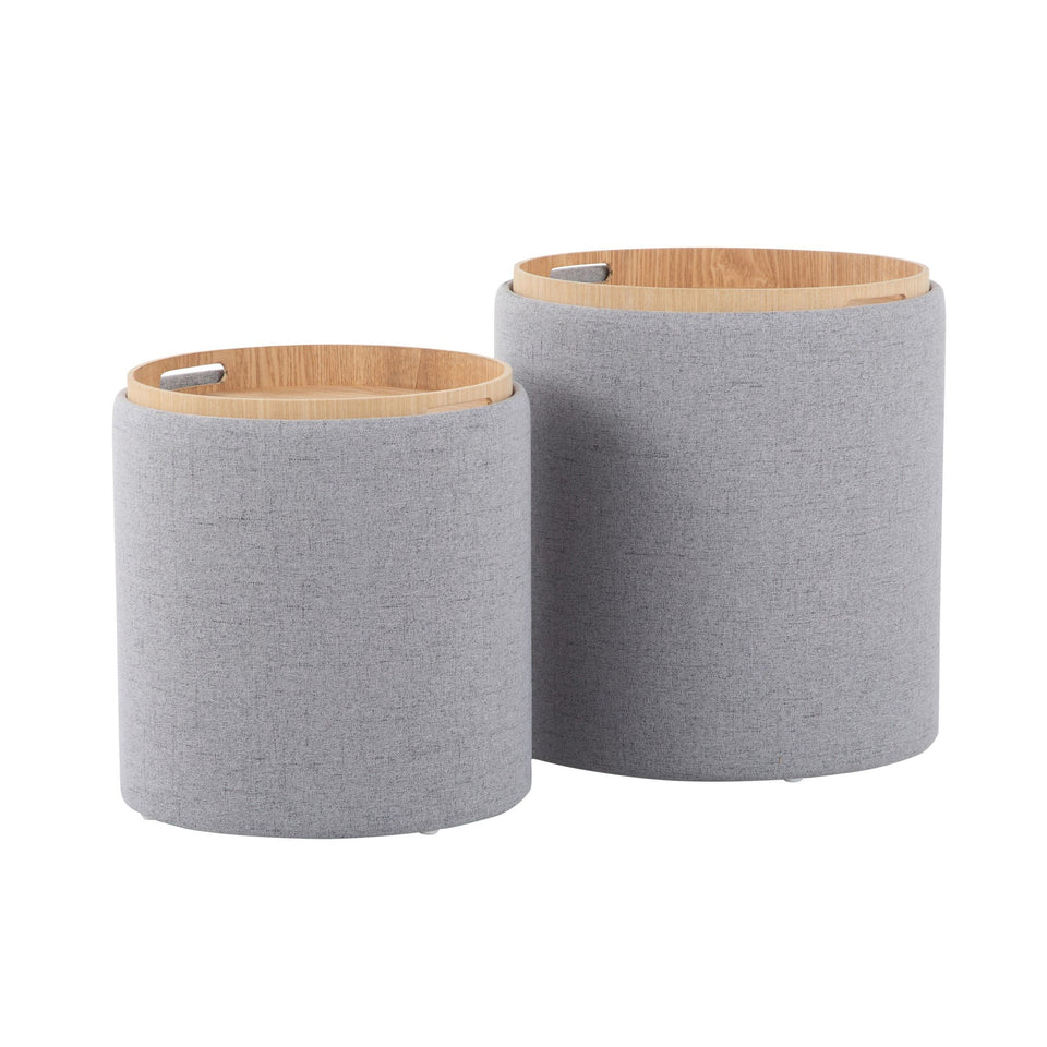 Tray Nesting Ottoman Set