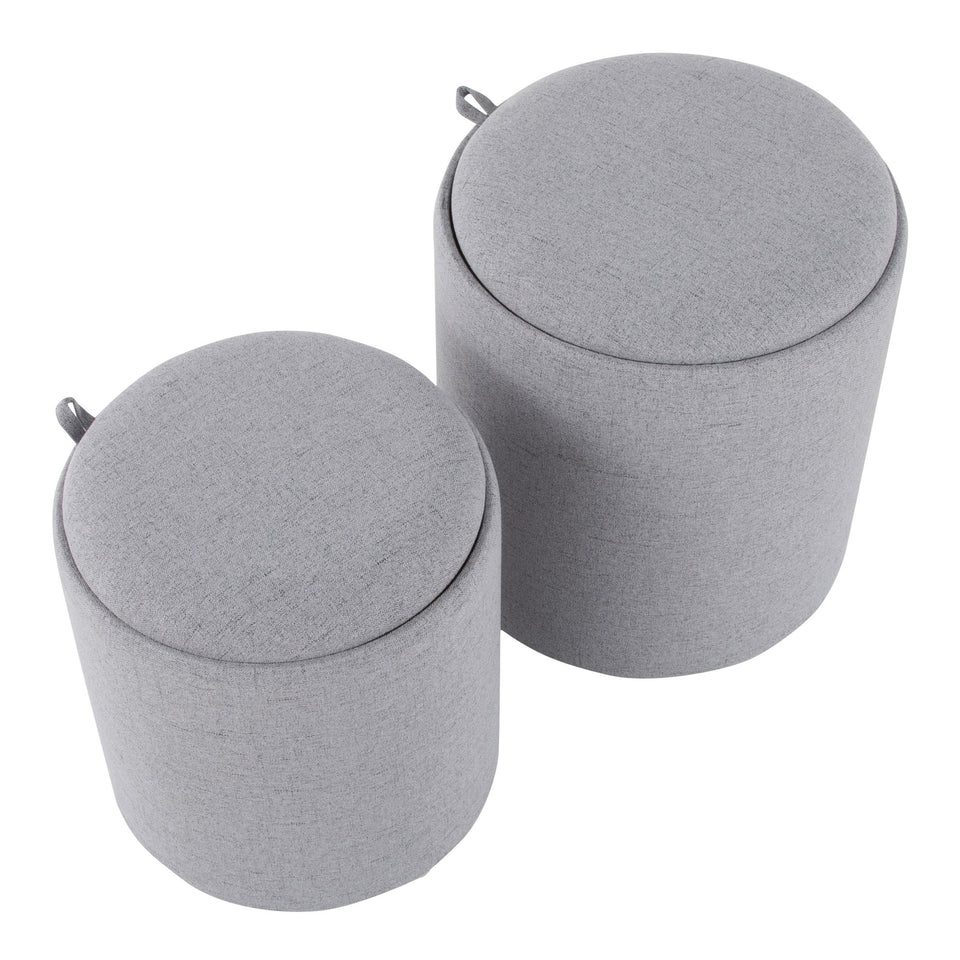 Tray Nesting Ottoman Set