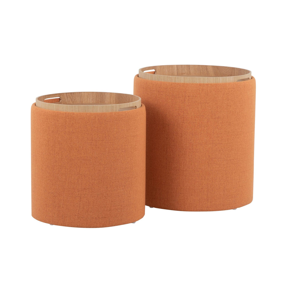 Tray Nesting Ottoman Set