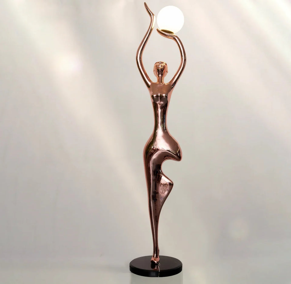 Tree Pose Yoga Sculpture Floor Lamp