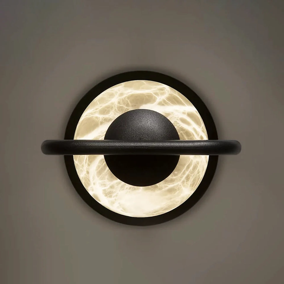 Alabaster Tribeca Black Table Lamp