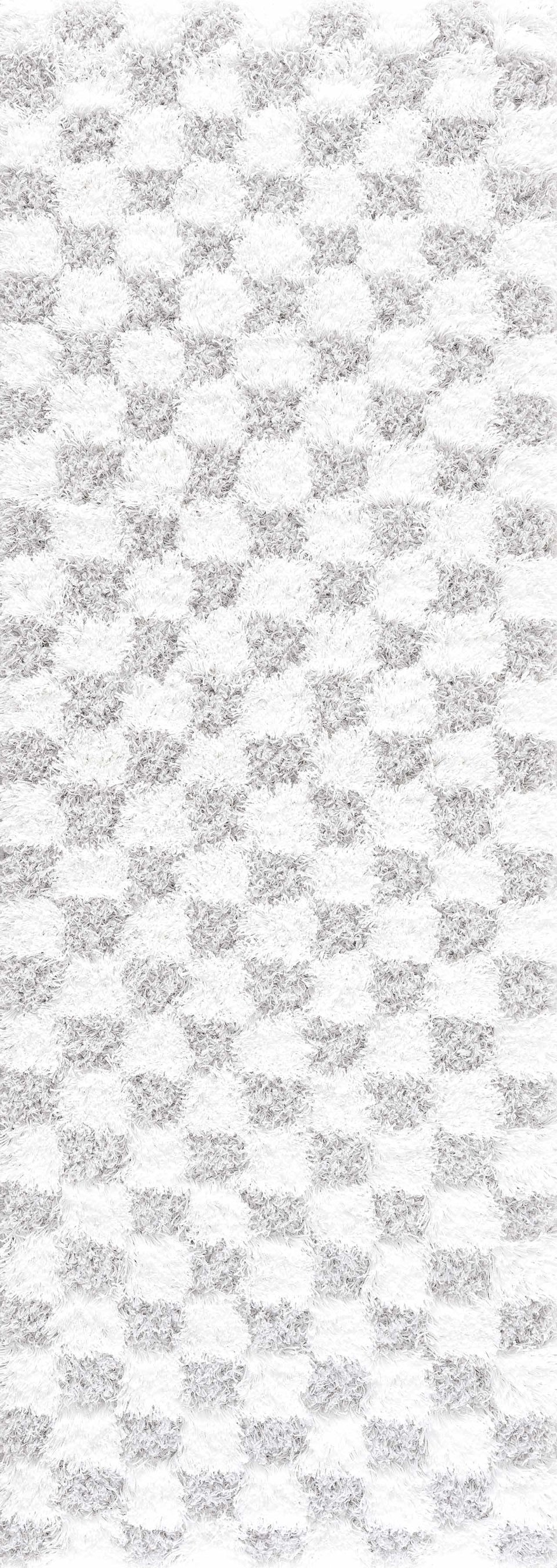 Atira Gray Checkered Area Rug
