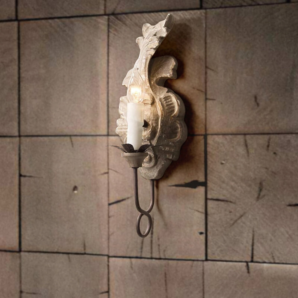 Verdure Wood Vintage Wall Lamp