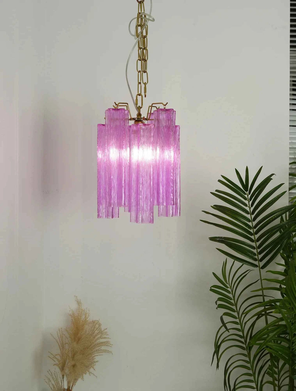 glass chandelier - detail view