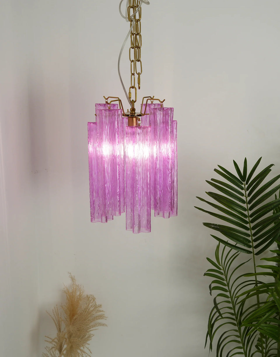 glass chandelier - top view