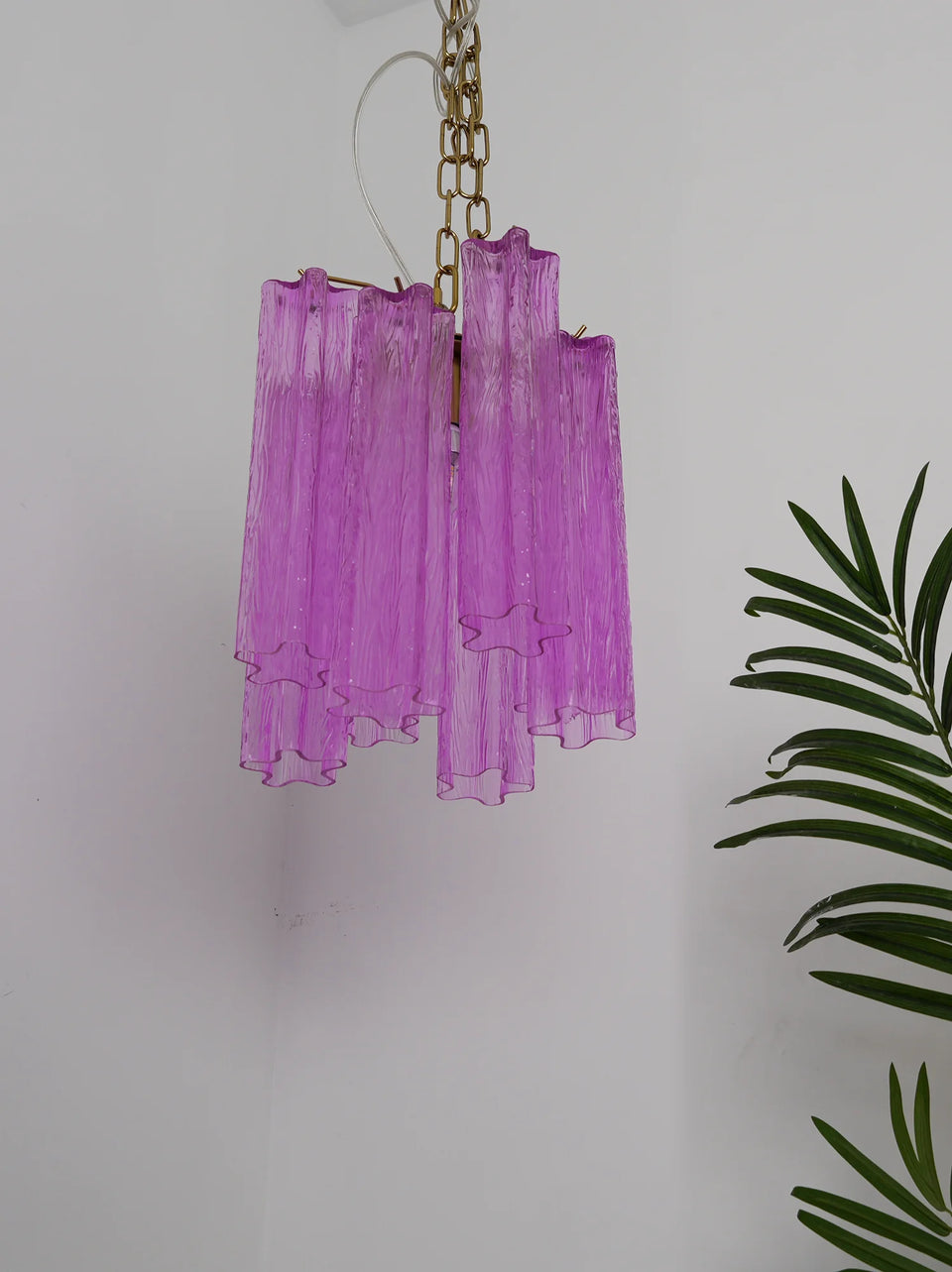 glass chandelier - lifestyle setting