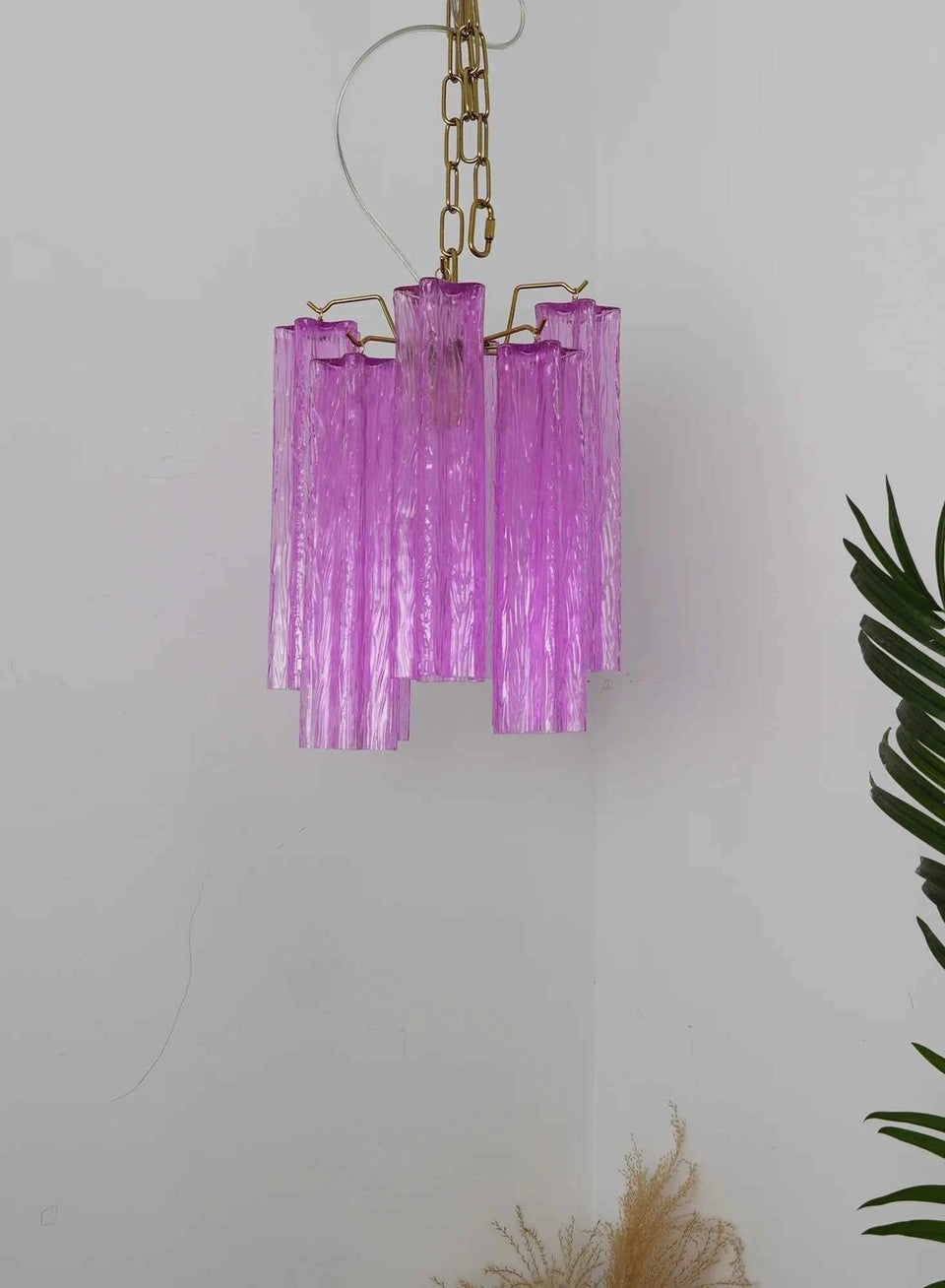 glass chandelier - back view