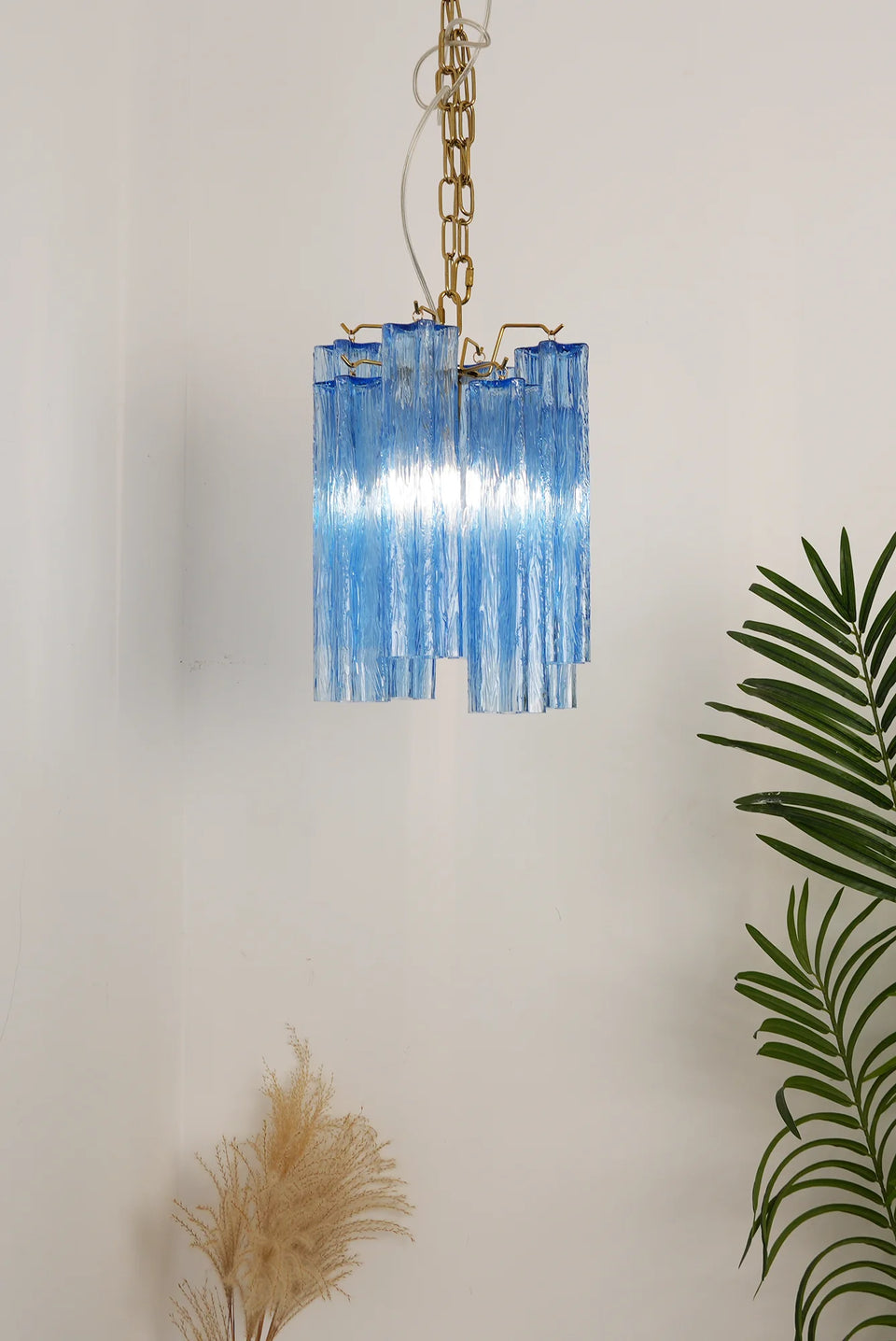 glass chandelier - close-up detail