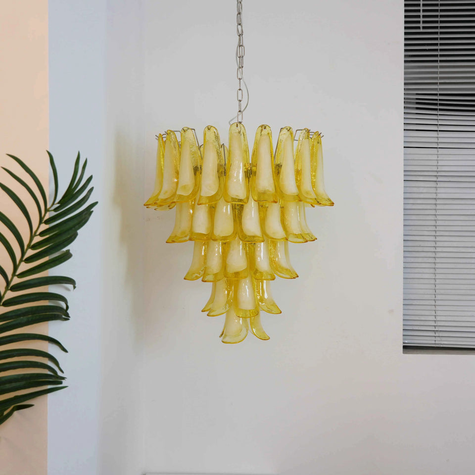 glass chandelier - back view