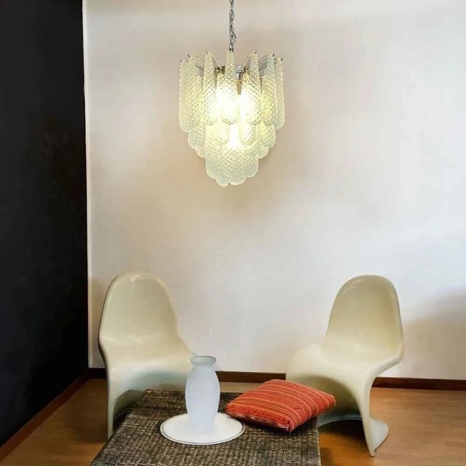 glass chandelier - detail view