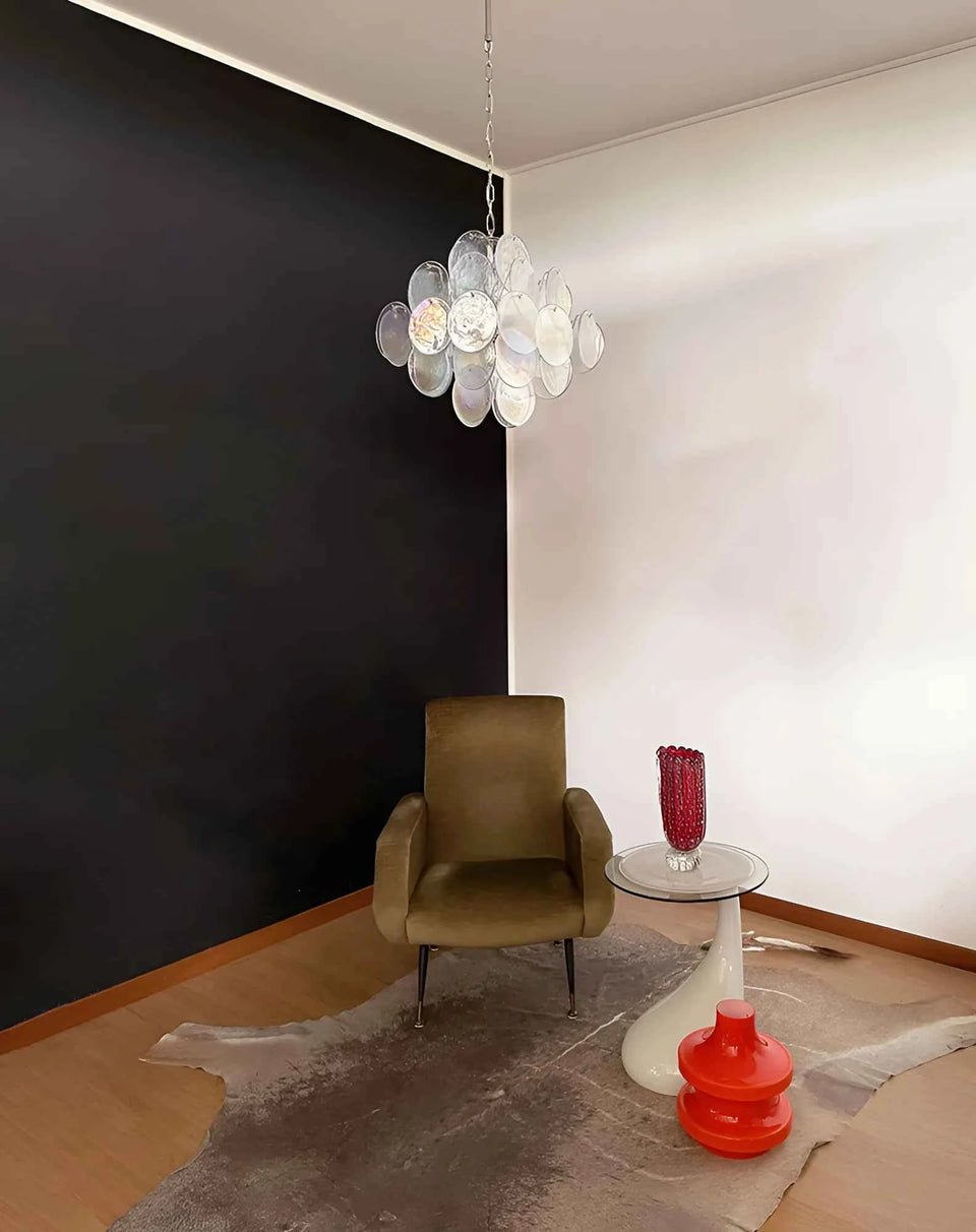 chandelier - back view