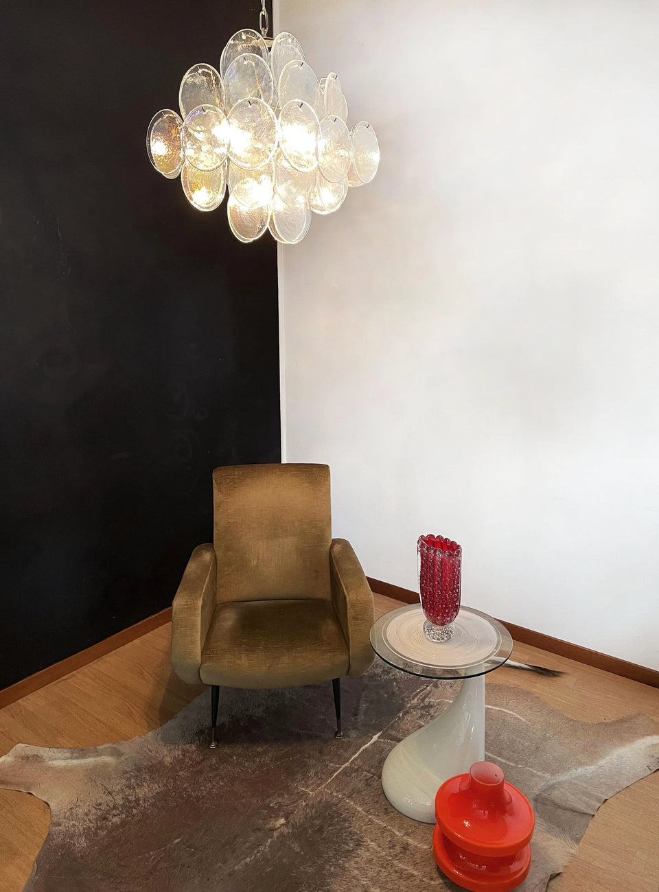 chandelier - top view