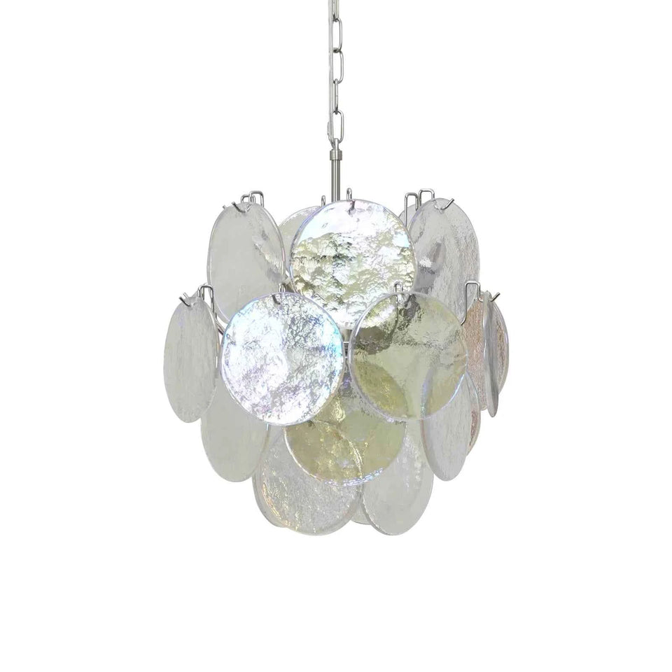 glass chandelier - front view
